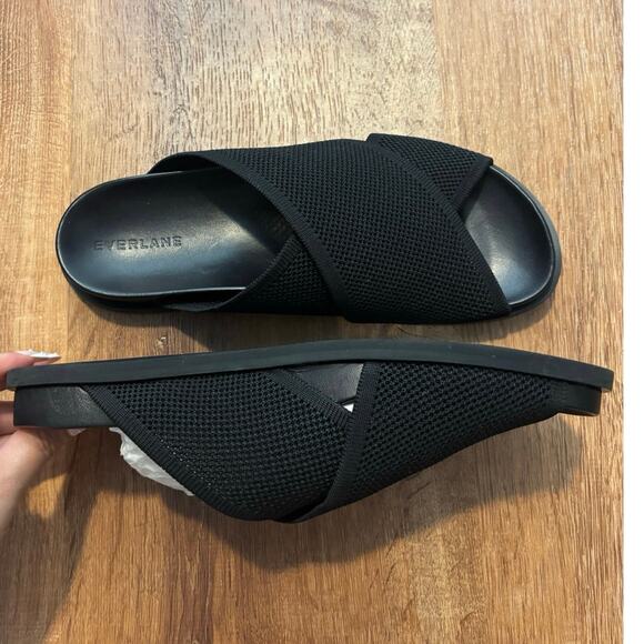 NEW Everlane The ReKnit Form Crossover Sandal In Black Size 9 - Picture 10 of 10
